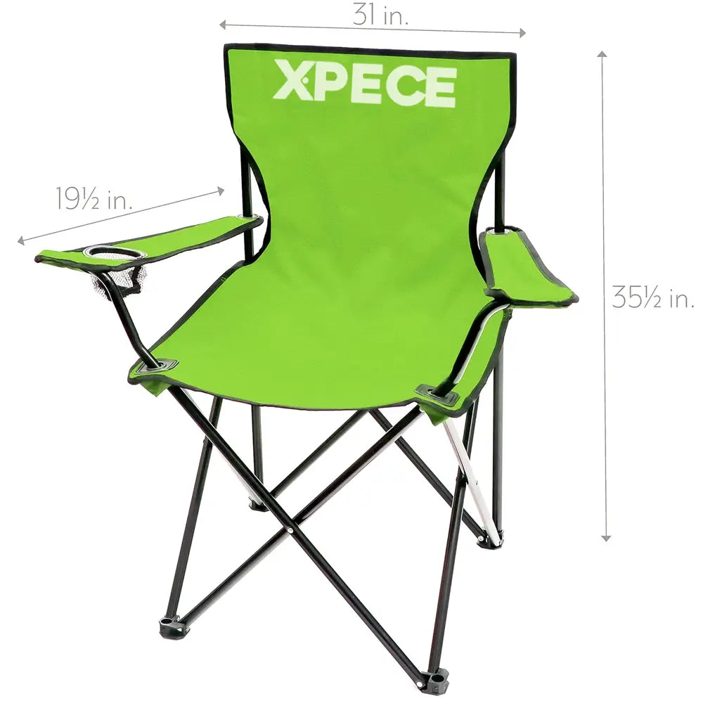 Xpece beach chair dimensions (31 in wide, 35.5 in tall)