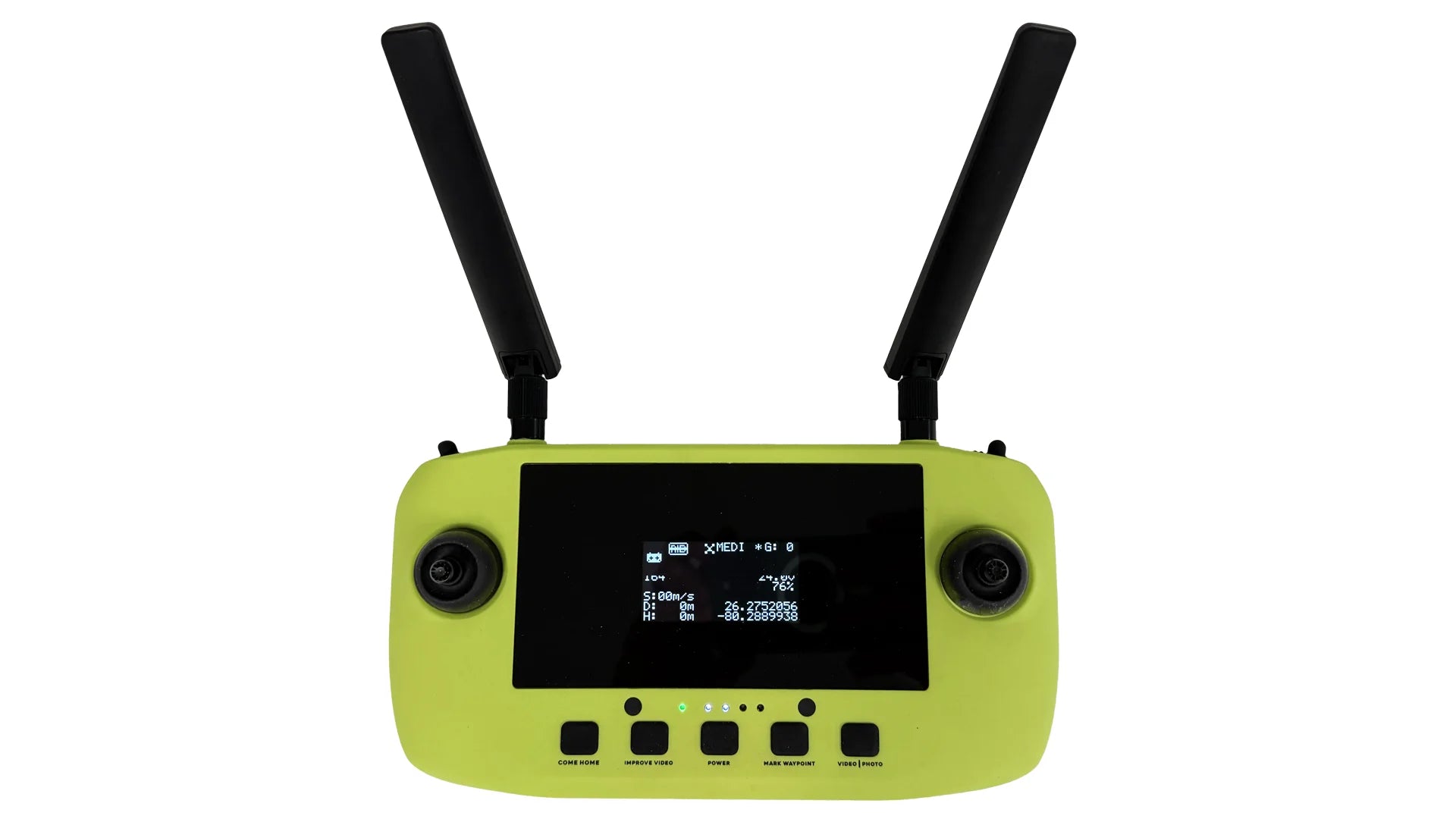 Xpece ONE BARE fishing drone remote controller with built-in screen and antennas