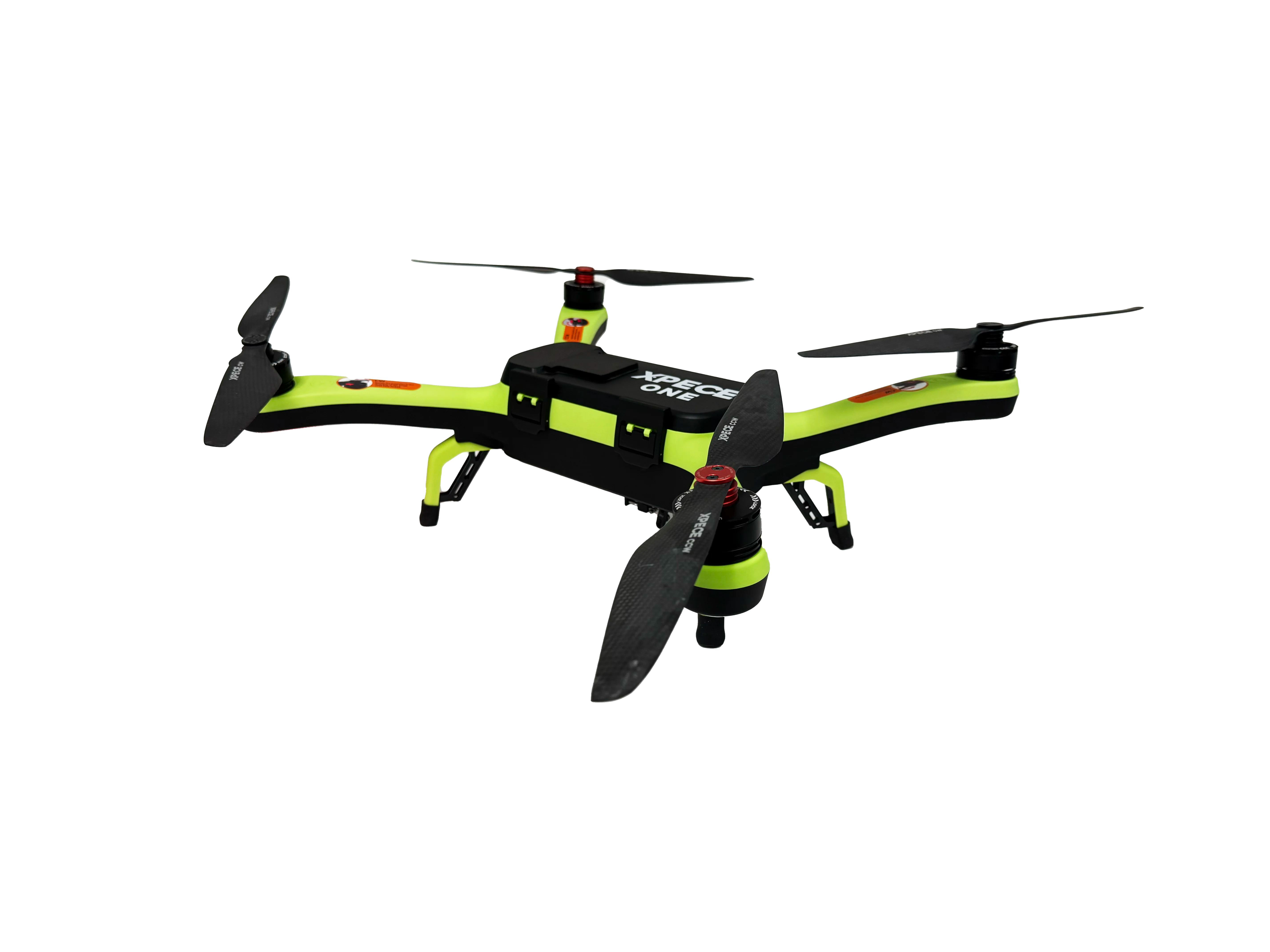 Xpece ONE BARE fishing drone 3/4 view with transparent background