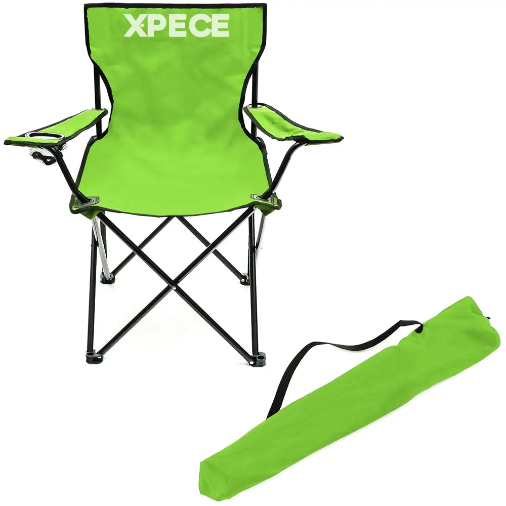Xpece green beach chair with carry bag