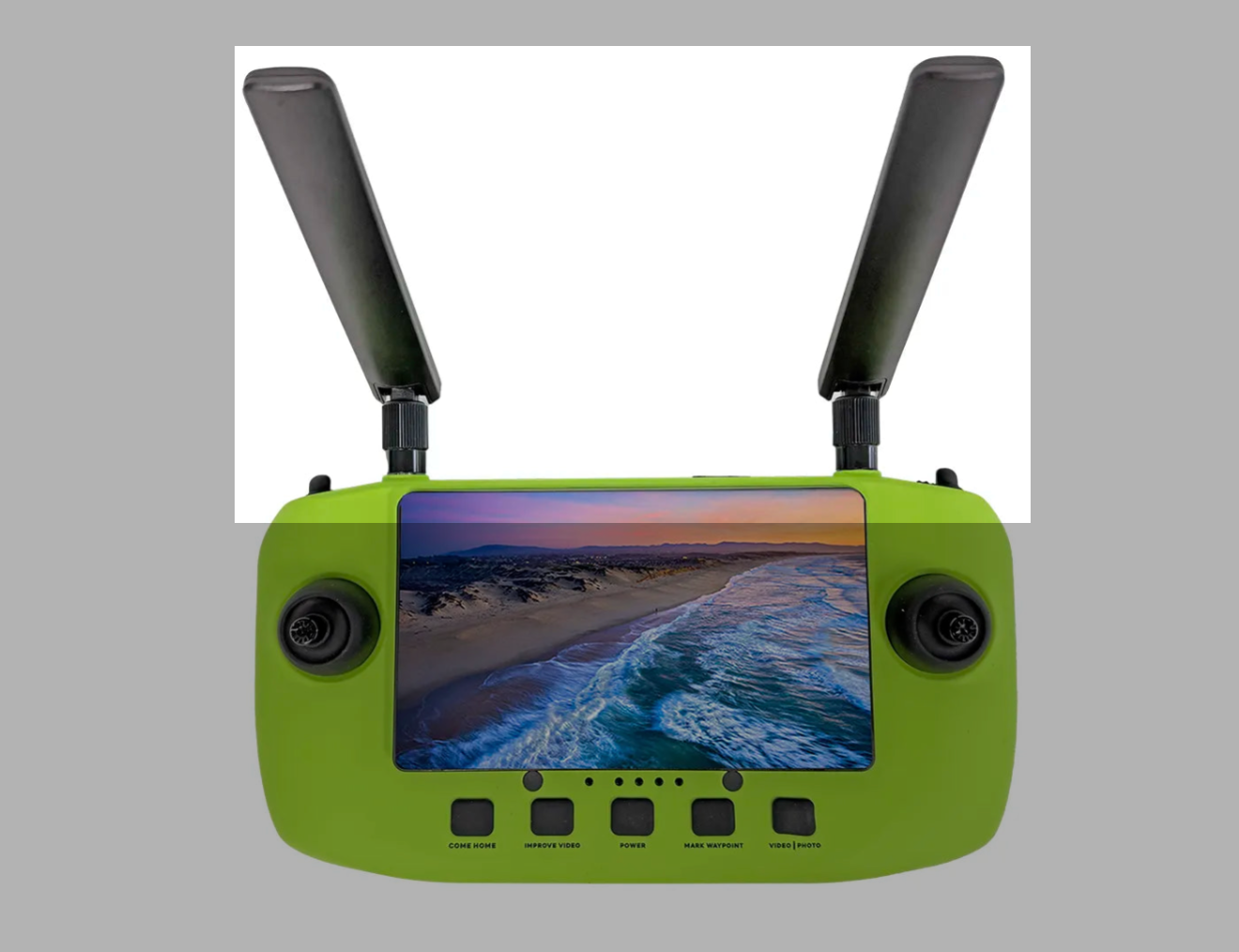 XPECE drone remote controller with dual antenna upgrade for stronger signal, longer range, and more stable connection.