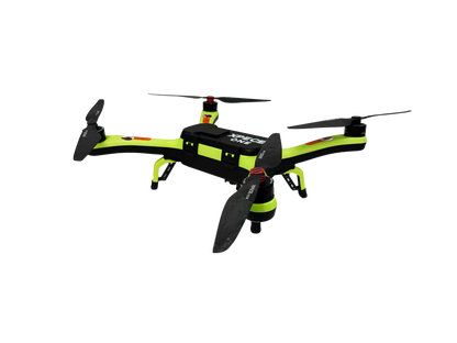 Xpece ONE BARE fishing drone 3/4 view with transparent background